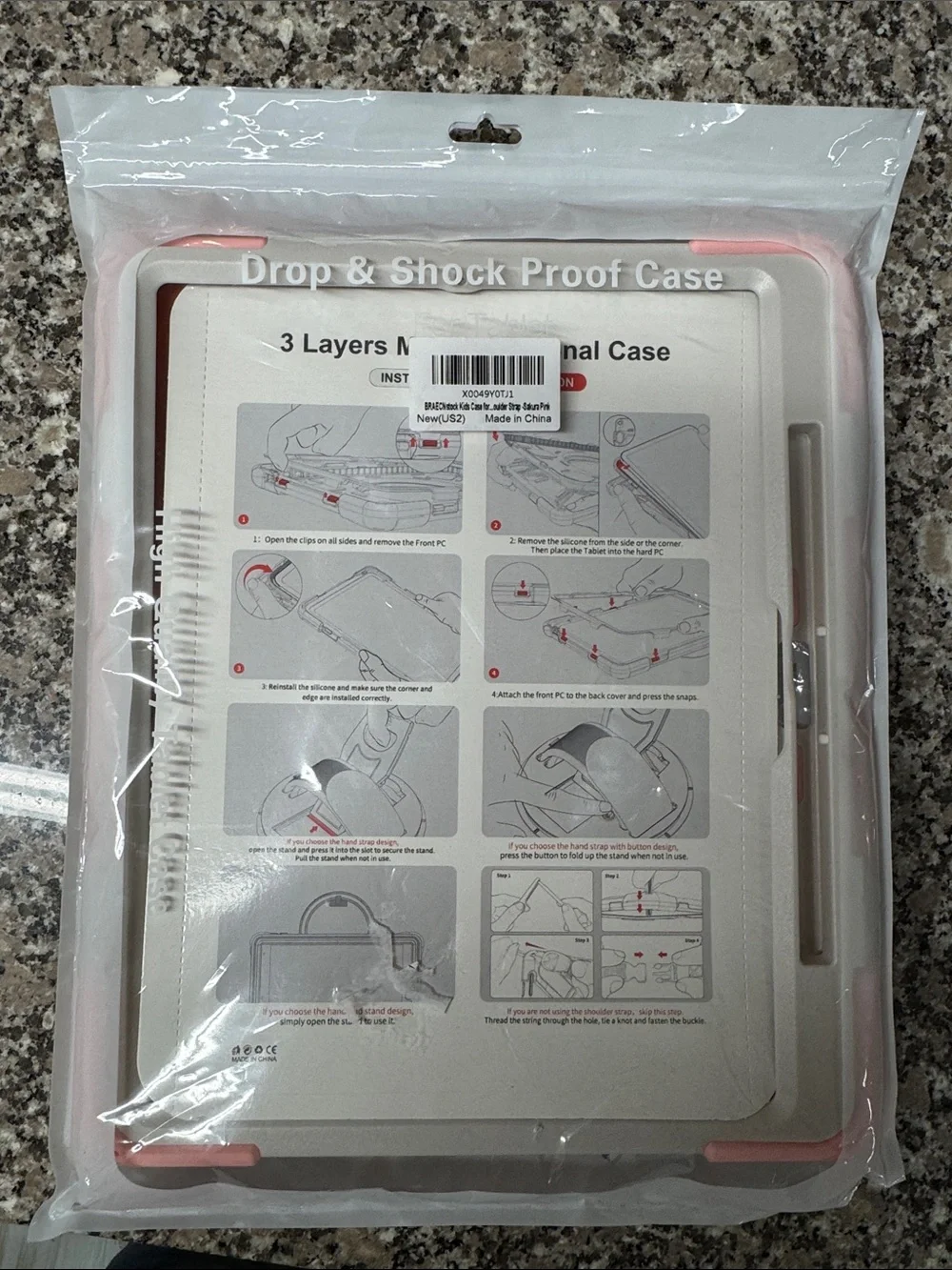 Drop & Shock Proof Tablet Case - Pink